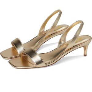 NWOT Lilly Pulitzer Women's Cary Gold Sandals size 8.5M